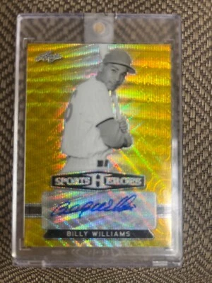 2018 Leaf Sports Heroes Billy Williams BA-BW1 Gold 1/1 - Image 1 of 2
