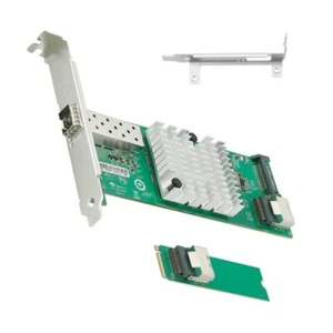 M.2 to 10G SFP+ Opticals Port Networking Card Enhanceds Cooling for Missions - Afbeelding 1 van 8