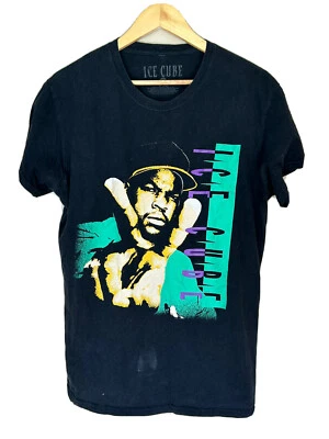 Ice Cube Shirt Short Sleeve Crew Neck Concert Shirt Band Tee Black Rap M - Image 1 of 3