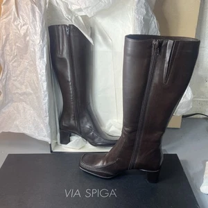 New w/Box Via Spiga / Short Calf Boots / Size 5.5 US / Made In Italy - Picture 1 of 19