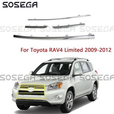 Parachoques delantero para Toyota RAV4 Limited 2009-2012 moldura cromada Foto 1 de 4