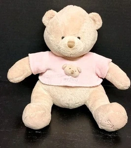FAO Schwarz Baby Plush My First Teddy Bear W/ Pink Shirt - Picture 1 of 6