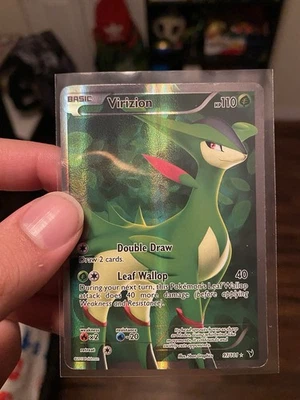 Pokemon Virizion Full Art Holo Rare Card 97/101 Noble Victories - Image 1 of 4