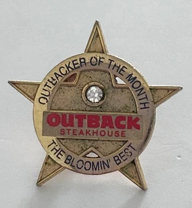 Outback Steakhouse Mitarbeiter Pin Outbacker des Monats Stern Strass - Bild 1 von 4