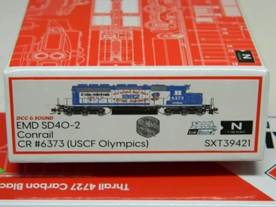 N,Scale Trains SXT39421 ,CRR SD40-2,new, DCC, Snd, TRO,#6373,OLYMPIC ,OB,(JDH) - Image 1 of 4