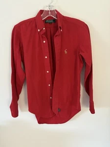 Vintage 90s Red Ralph Lauren Polo Boys 14 - Picture 1 of 6