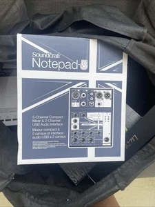 Soundcraft Notepad-5 Analog Mixer with USB Interface - Picture 1 of 8