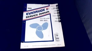 Evinrude 1980 4,5 7,5 HP manual de servicio - modelos E5RCS E5RLCS E8RCS E8RLCS - usado - Imagen 1 de 3