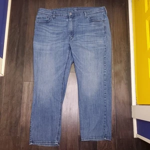 Pantalones de mezclilla Levi's 541 para hombre 44x32 azul pierna recta calce atlético lavado medio - Imagen 1 de 11