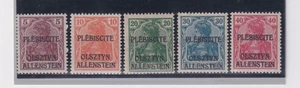 1920 Allestein: francobolli di Germania soprastampati (N°1A/7A) s. cpl. (372/s7) - Picture 1 of 2