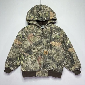 Carhartt Camouflage Coat - Hunting - Canvas Workwear - Youth Kids XS / Size 6 - Picture 1 of 5