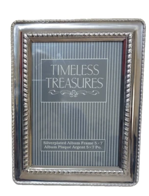 Moldura/álbum banhado a prata Timeless Treasures comporta 48 fotos costas de veludo - Imagem 1 de 4