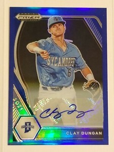 2021 Panini Prizm Draft Picks #PDP209 CLAY DUNGAN Blue Prizm Auto #08/99 Royals