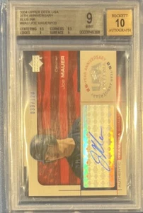 2004 Upper Deck Joe Mauer RC Auto /120 HOF 25 Anniversary Bgs 9/10 Mint - Picture 1 of 2
