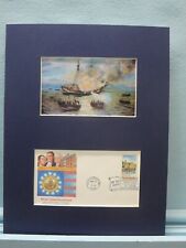 1772 - The Gaspee Affair & First day Cover of the stamp honoring Rhode Island  