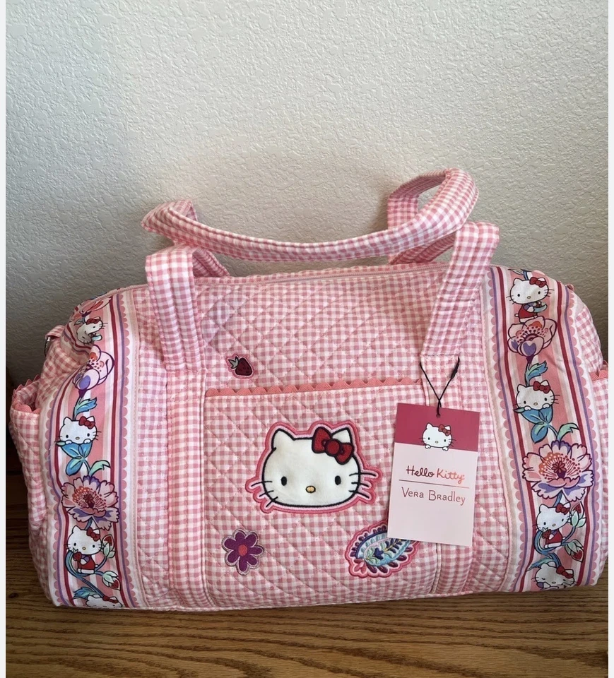NUEVO Bolso de Lona de Viaje Vera Bradley HELLO KITTY - NUEVO CON ETIQUETAS Foto 1 de 1