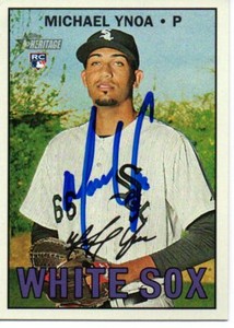 Michael Ynoa Chicago White Sox 2016 Topps Heritage High Number Signed Card