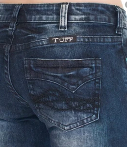 Tuff Cowgirl Damen Mid Rise Straight Western Vintage Jeans W27 L33 Neu mit Etikett - Bild 1 von 10