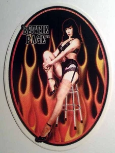 BETTIE PAGE DECAL STICKER 1950'S VINTAGE MODEL ART ROCKABILLY RETRO CLASSIC GIRL - Picture 1 of 1