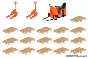 Kibri 38147 H0 Deco set Forklift and pallets 1:87 - Imagen 1 de 1