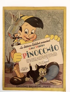 WALT DISNEY Pinocchio Recueil Piano 1947 Editions Salabert musique Harline Leigh - Picture 1 of 4