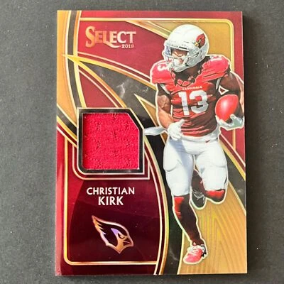2019 Panini Select Swatches Copper Prizm Christian Kirk /49 Arizona Cardinals - Image 1 of 2