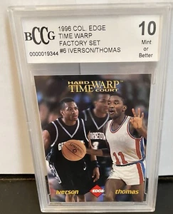 Juego de fábrica Collectors Edge Time Warp IVERSON/THOMAS 1996 BCCG 10 como nuevo o mejor - Imagen 1 de 3