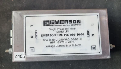 EMERSON 960186-01 LF1 SINGLE PHASE RFI FILTER (IN10S3) - Image 1 of 4