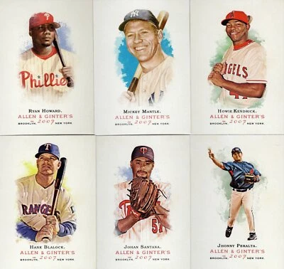 2007 TOPPS ALLEN & GINTER  SINGLES  #1--#341  ***YOU PICK*** - Image 1 of 2