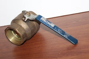 2 Inch Brass Ball Valve - 600 WOG - Milwaukee Valve BA-475B - Picture 1 of 9