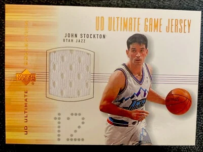 2001 UD Ultimate Game Jersey Bronze John Stockton Card JS -J - Image 1 of 4