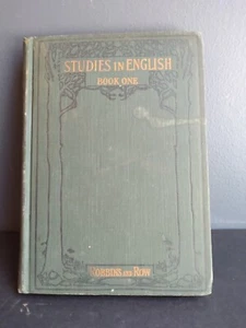"STUDIES IN ENGLISH-BOOK ONE-LANGUAGE" (copyright 1916/1920, Robbins and Row) - Picture 1 of 5