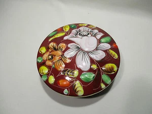 ANCIENNE BONBONNIERE BOITE EN FAIENCE EMAILLEE H BEQUET QUAREGNON NUMEROTEE 684 - Picture 1 of 7
