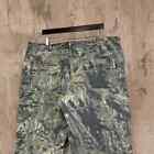Vintage Columbia Mossy Oak Hunting Camo Jeans 42X30 Double Knees Baggy Crazy 90S