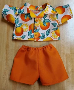 ORANGEN UND ORANGE SCHEIBE SHIRT UND ORANGE SHORTS für 16" CPK Kohl Patch Kinder - Bild 1 von 4