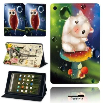 Custodia cover supporto pelle per Amazon Fire HD 10 5° 7° 9° 11° 13°/Fire Max 11 - Immagine 1 di 4