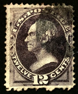 #151 12c Dull Violet 1870 Used Henry Clay - Picture 1 of 1