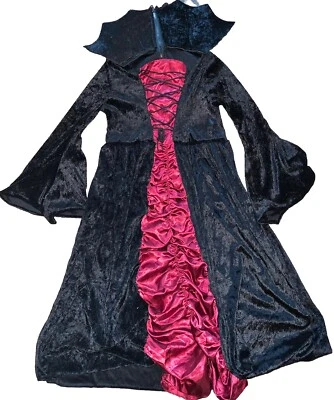Totally Ghoul Dark Empiress Child Costume Medium 10-12 Collar Hoop Skirt - Image 1 of 3