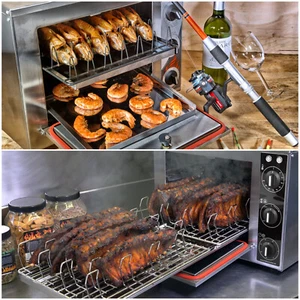 HELIA24 Räucherofen Räucherschrank BBQ Grill Smoker elektrisch Edelstahl Profi - Bild 1 von 17