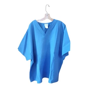 Medical Scrubs Top White Swan Fundamentals Women's 3 XL Dazzling Blue 1 Top  - Picture 1 of 2