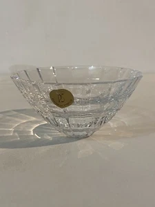 Crystal candlestick holder P S made in France. 4.1/2 inch - Picture 1 of 5