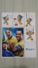 PANINI FIFA WORLD CUP BRAZIL 2014 - SET 9 EXTRAS STICKERS FROM BRAZILIAN EDITION