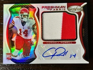 Cornell Powell 2021 Certified Rookie Patch Auto! 399/499! Chiefs - Picture 1 of 2