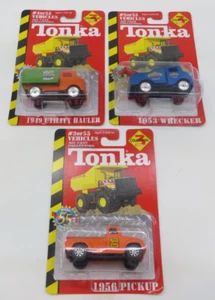 1992 Maisto Tonka Lot of 3 Die Cast Trucks 1956 Pickup 1953 Wrecker 1949 Hauler - Picture 1 of 14