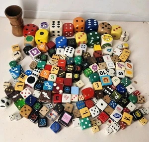 Huge Lot Of 162 Various Dice Vintage & Modern Collection - Bild 1 von 7