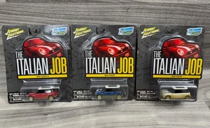 JOHNNY LIGHTNING THE ITALIAN JOB MINI COOPER MOULÉ SOUS PRESSION 1:64 LOT DE 3 DIRT GRIME - Photo 1/8