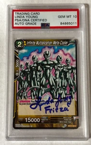 Frieza Infinite Meta-Cooler Linda Young Signed PSA 10 Auto DBS #BT17-105 - Bild 1 von 2