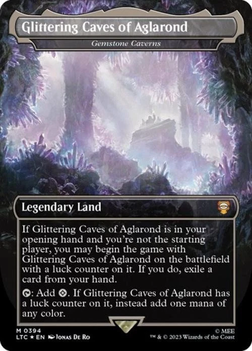 Glittering Caves of Aglarond - Gemstone Caverns (Surge Foil) -Foil Near Mint MTG - Image 1 of 1