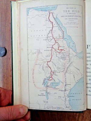 1867 THE ALBERT N'YANZA GREAT BASIN OF THE NILE VOLS I & II by BAKER MAP 14 PLTS - Image 1 of 4
