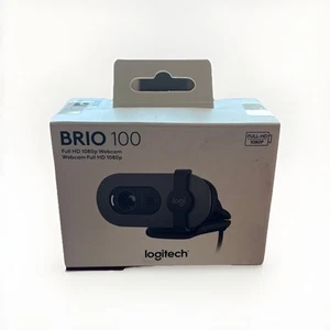 Logitech - Brio 100 1080p Full HD Webcam for Meetings and Streaming - Graphite - Afbeelding 1 van 3